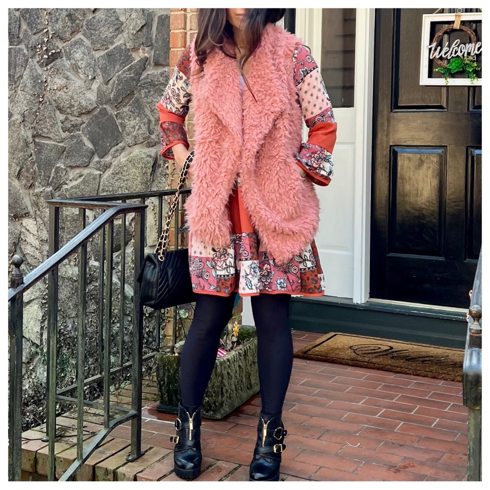 #48 Boho Chic Patchwork Contrast Dress - Picture 9 of 9